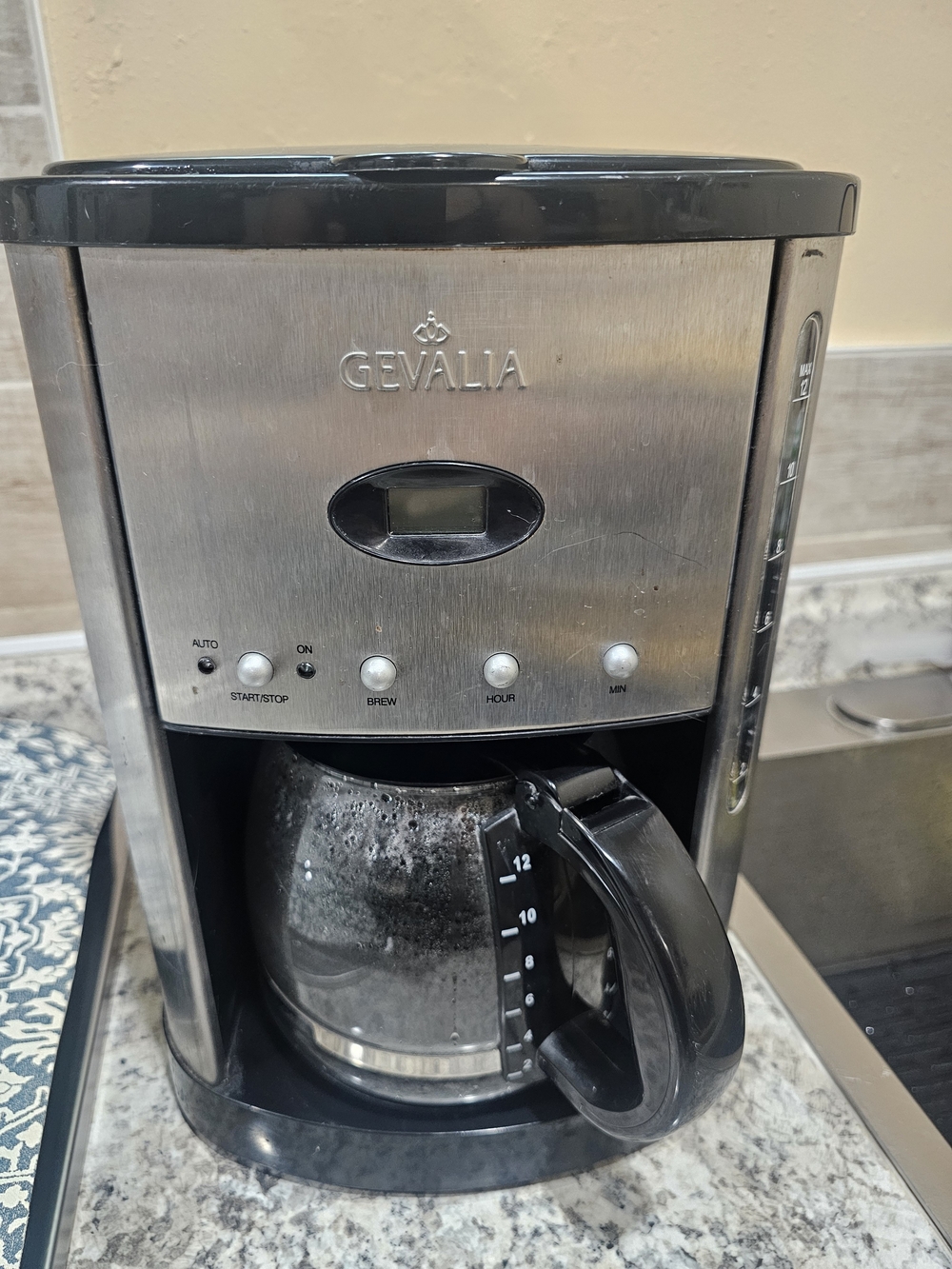 Gevalia 12-Cup Programmable Filter Coffee Maker Auto Shut-Off w/ Carafe